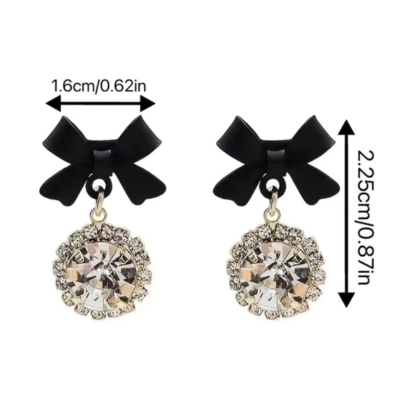 Bow and Snowflake Earrings - Picture 4 of 6